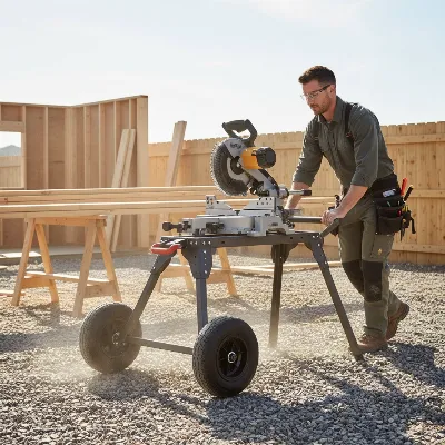 Miter Saw Stands with Wheels: Top 4 for Portability